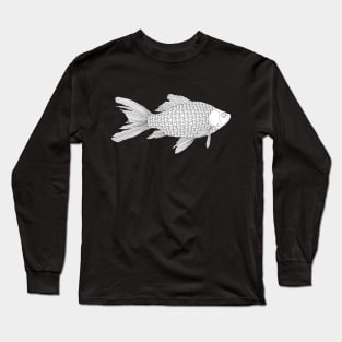 Diamonds Fish Illustration, Fishing Gear Long Sleeve T-Shirt